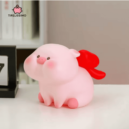 Tirelire Cochon Rose en Vinyle