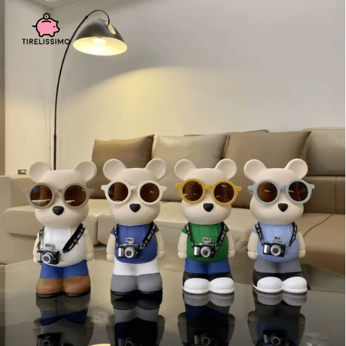 Tirelire Ours Lunettes
