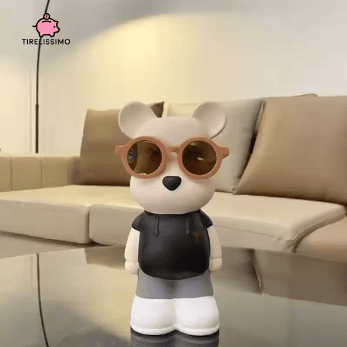 Tirelire Ours Lunettes