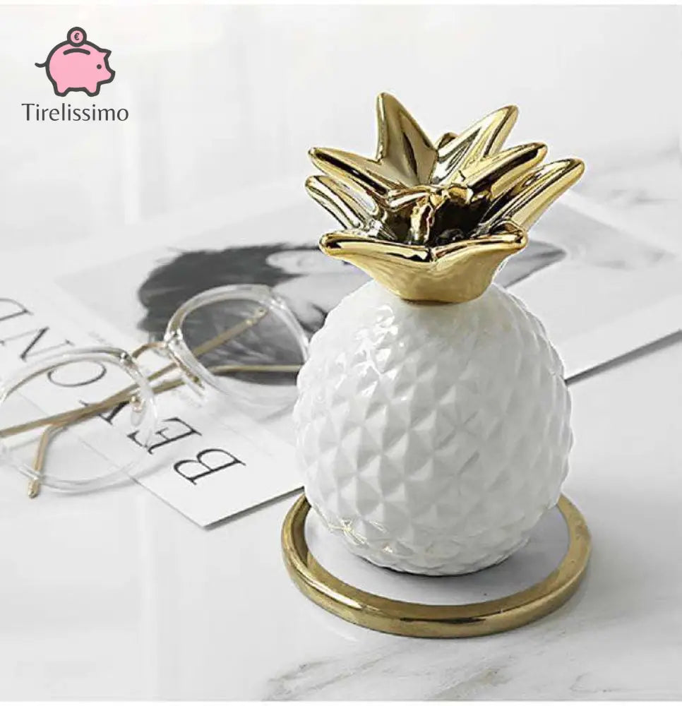 Tirelire Ananas Blanc