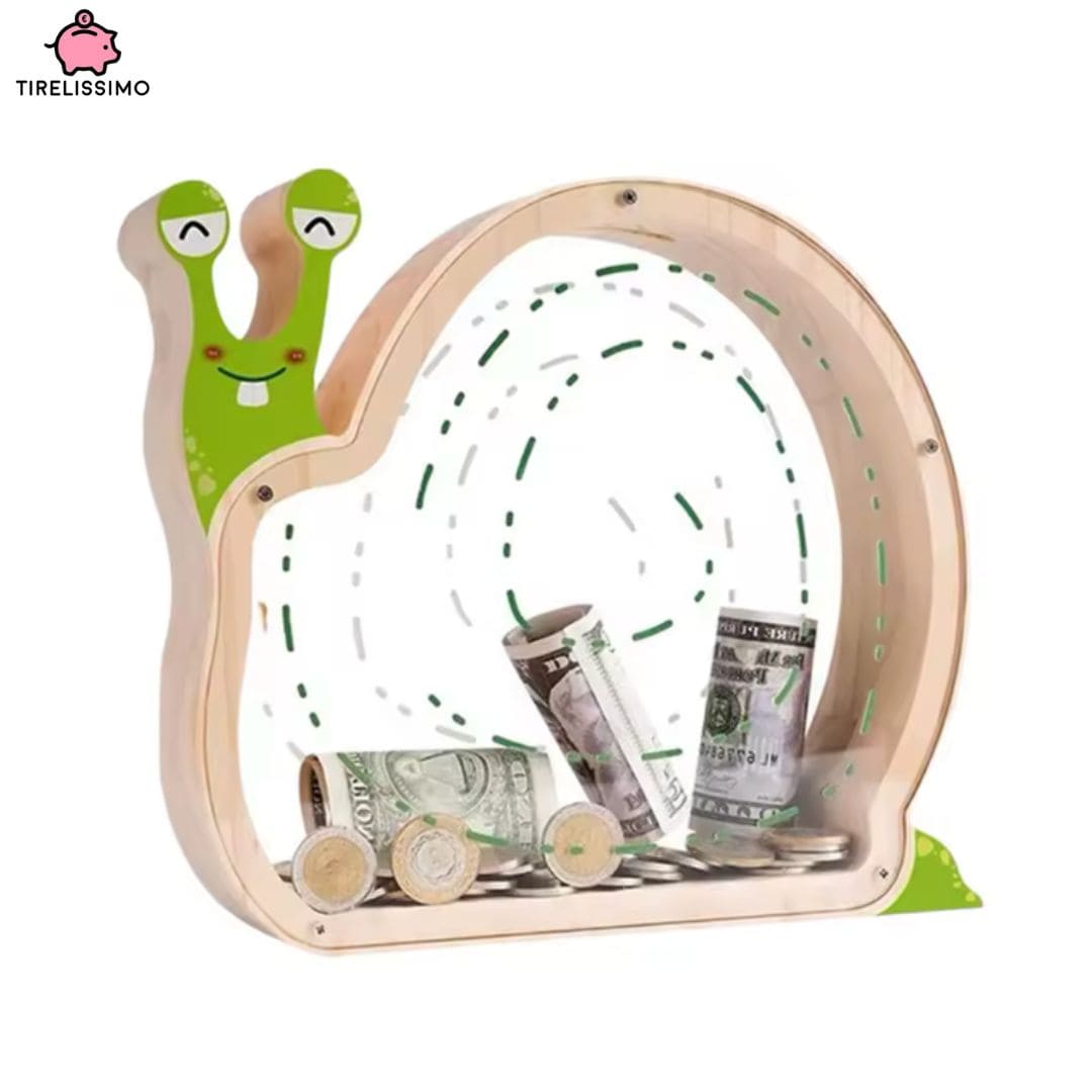 Tirelire Bois Animaux Rigolos