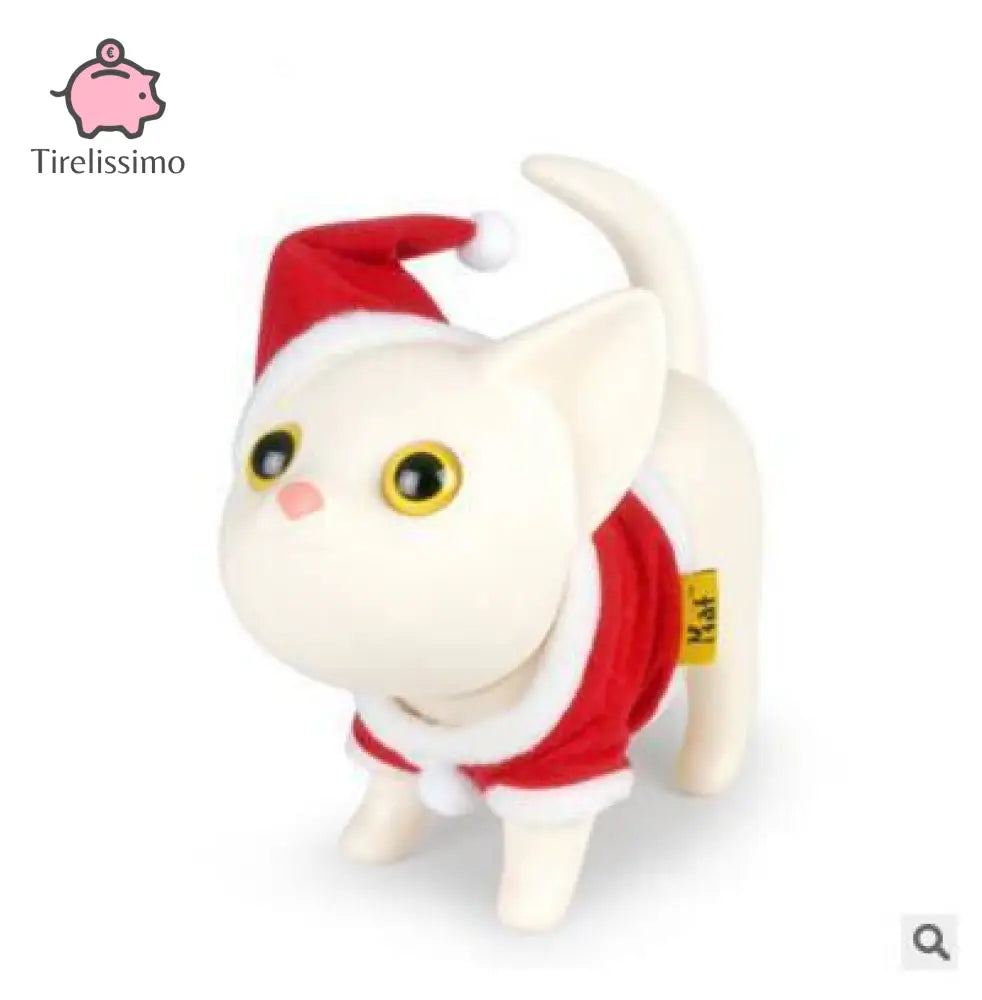 Tirelire Chat Fille Noël