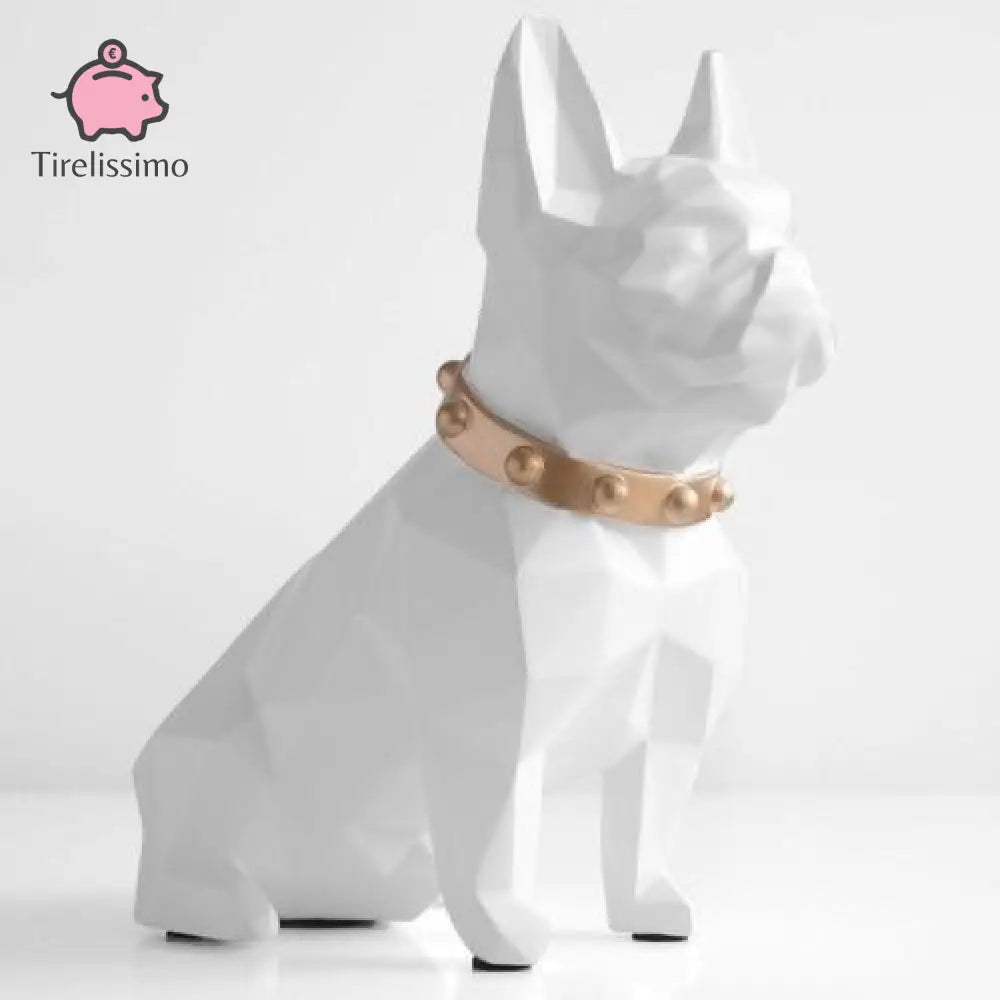 Tirelire Chien Design Blanc