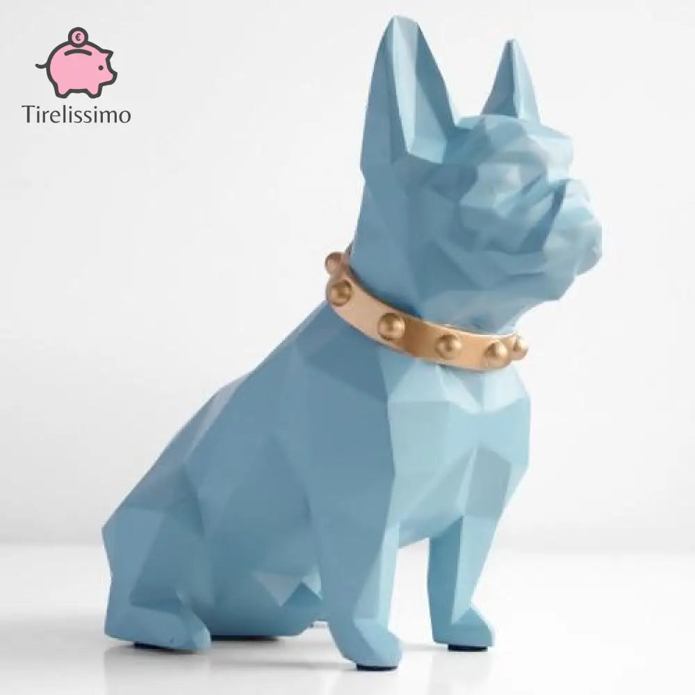 Tirelire Chien Design Bleu