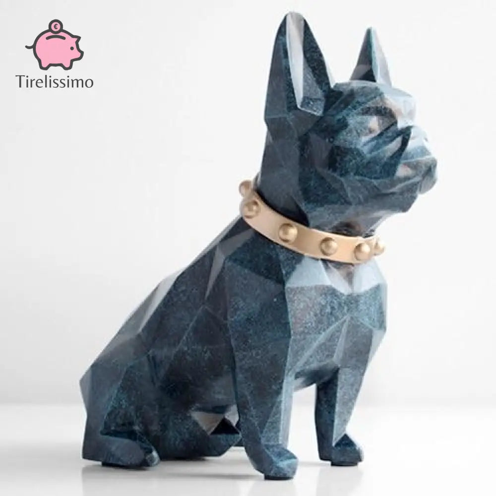 Tirelire Chien Design Bleu Foncé