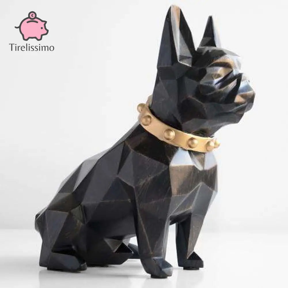 Tirelire Chien Design Noir