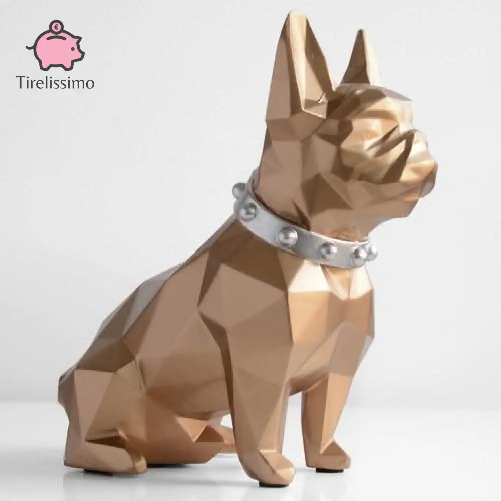 Tirelire Chien Design Or