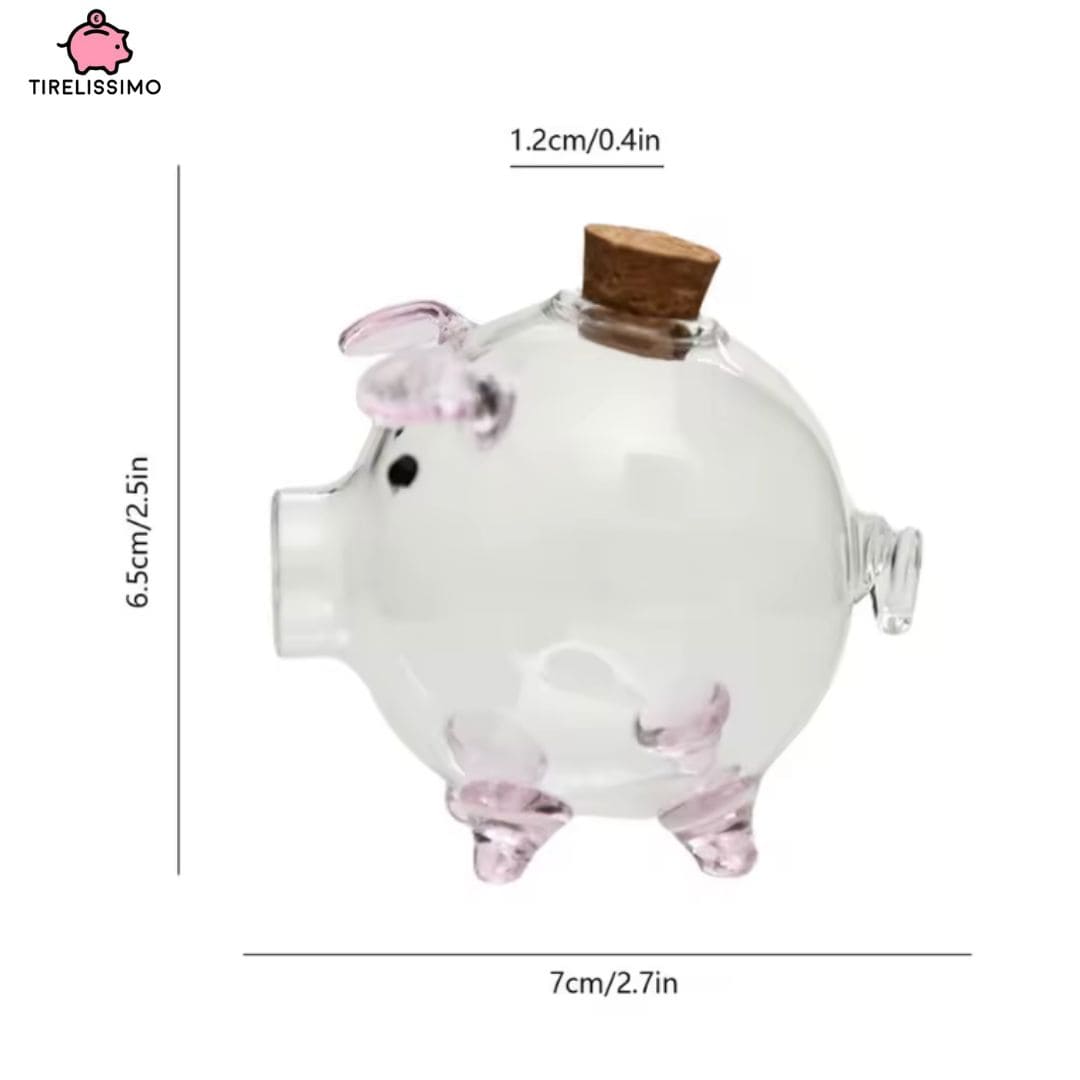 Tirelire Cochon Chromé Rose