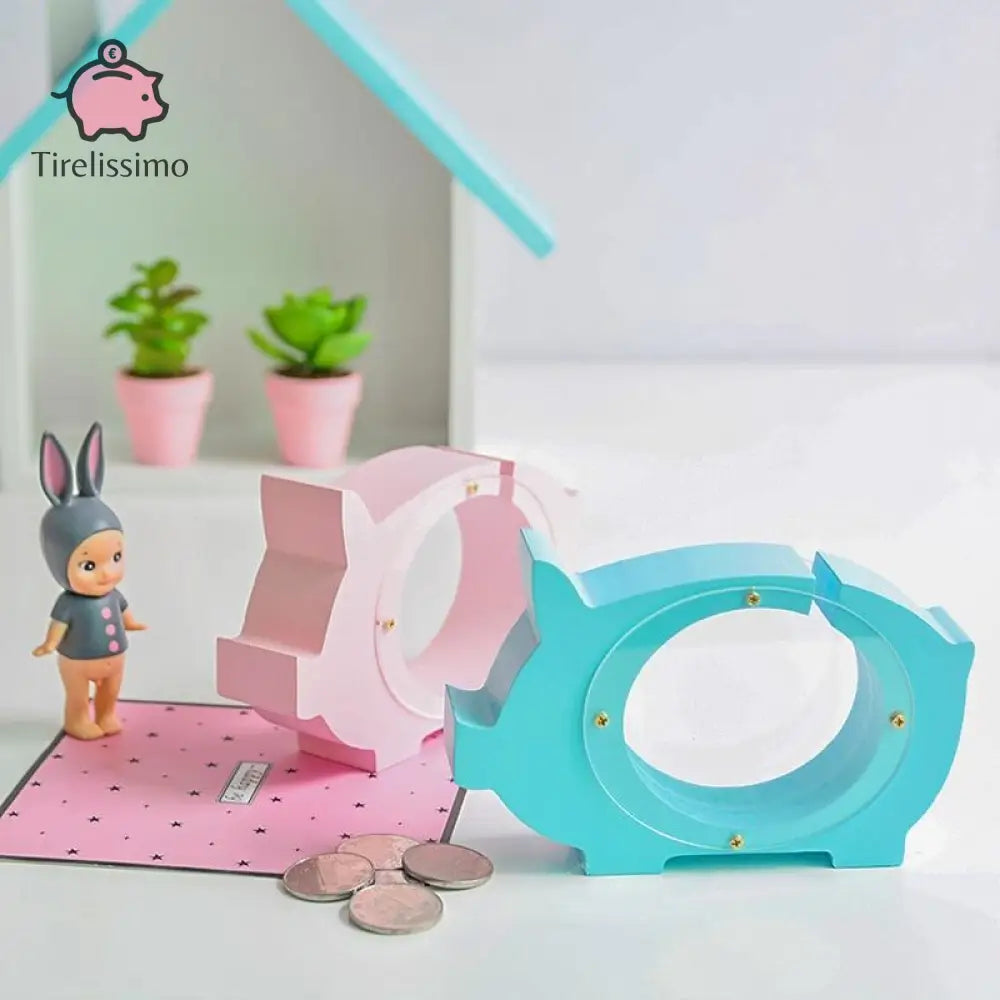 Tirelire Cochon En Bois