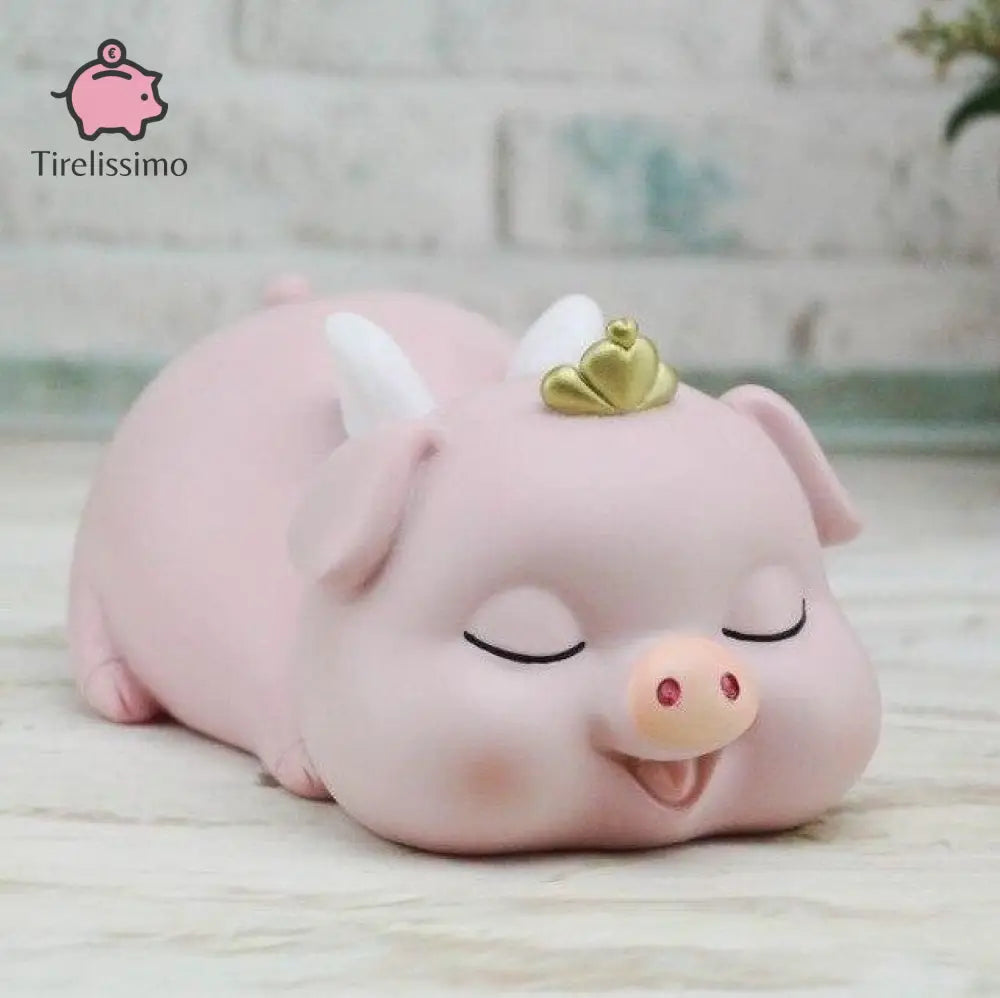 Tirelire Cochon Fille Pig Close Eye