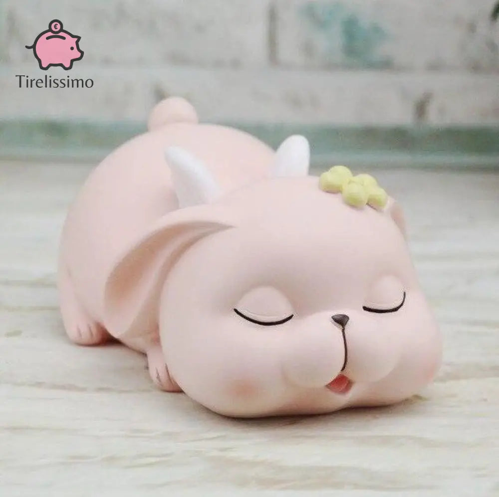 Tirelire Cochon Fille Rabbit