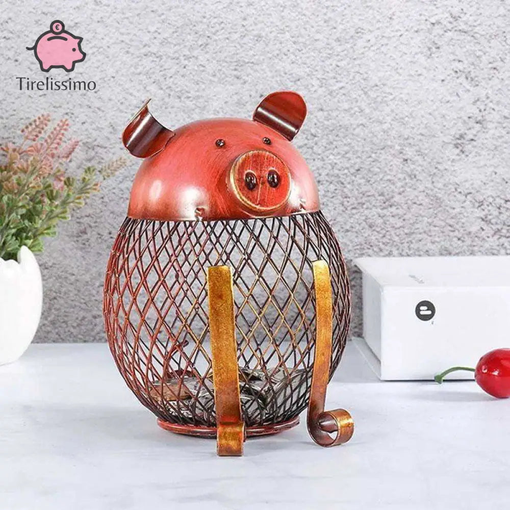 Tirelire Cochon Fonte