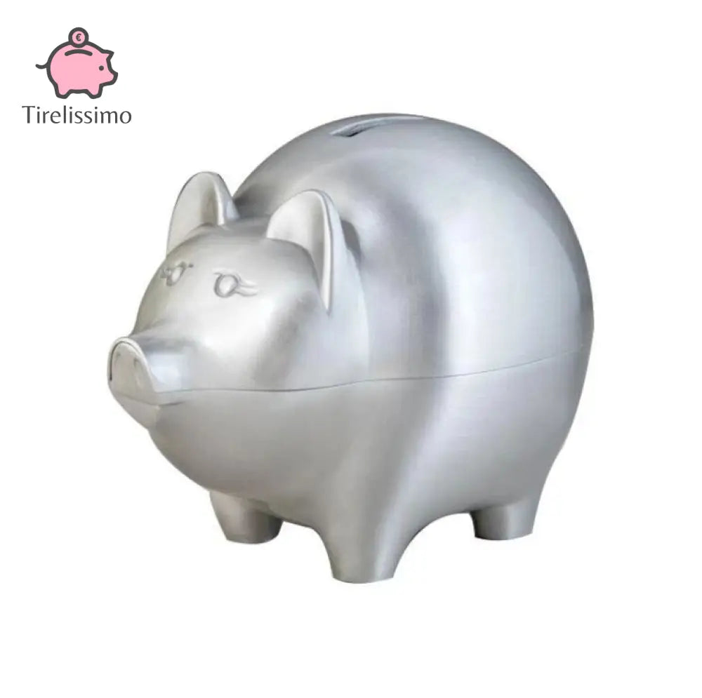 Tirelire Petit Cochon Argenté