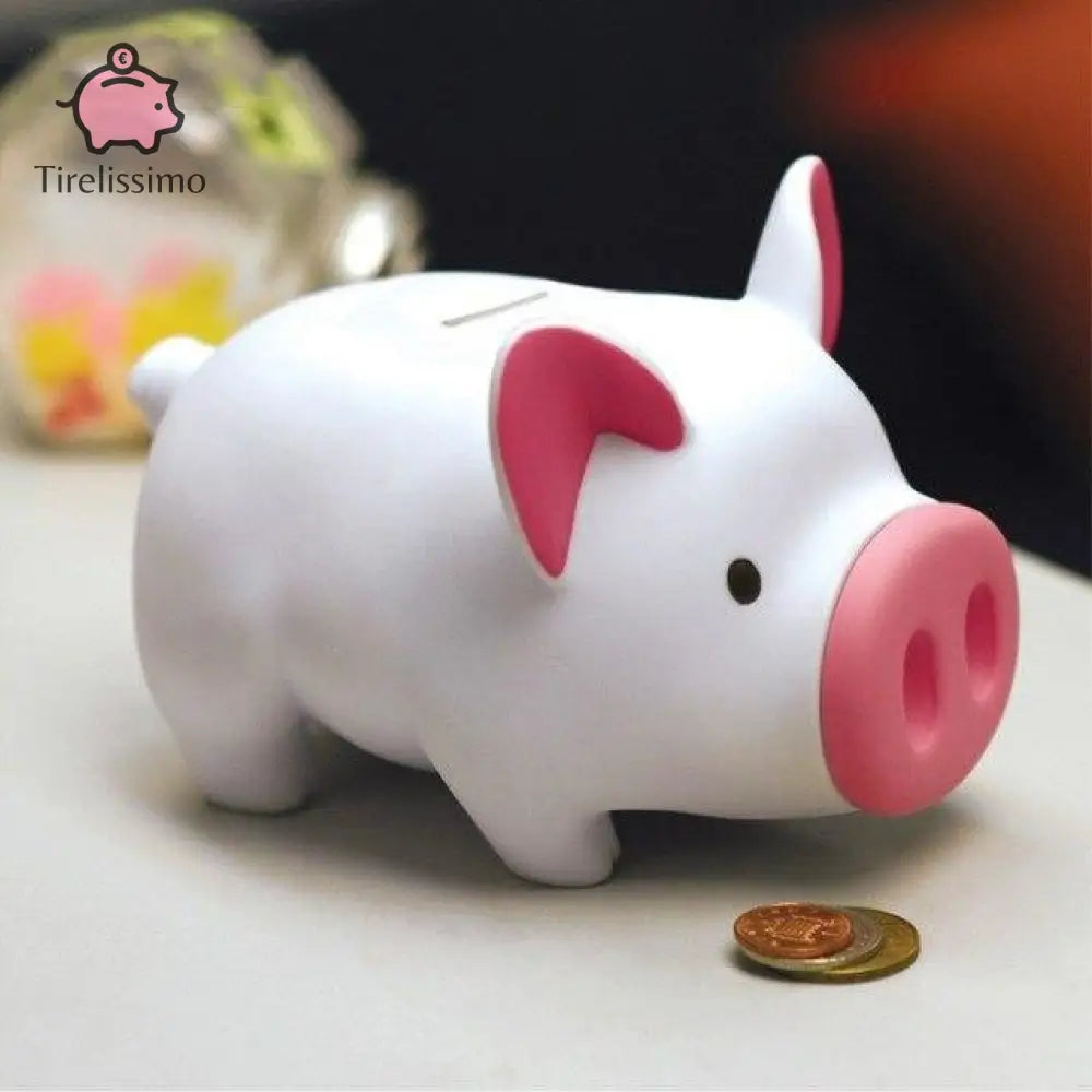Tirelire Cochon Noir Blanc