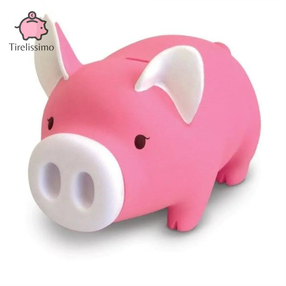 Tirelire Cochon Noir Rose