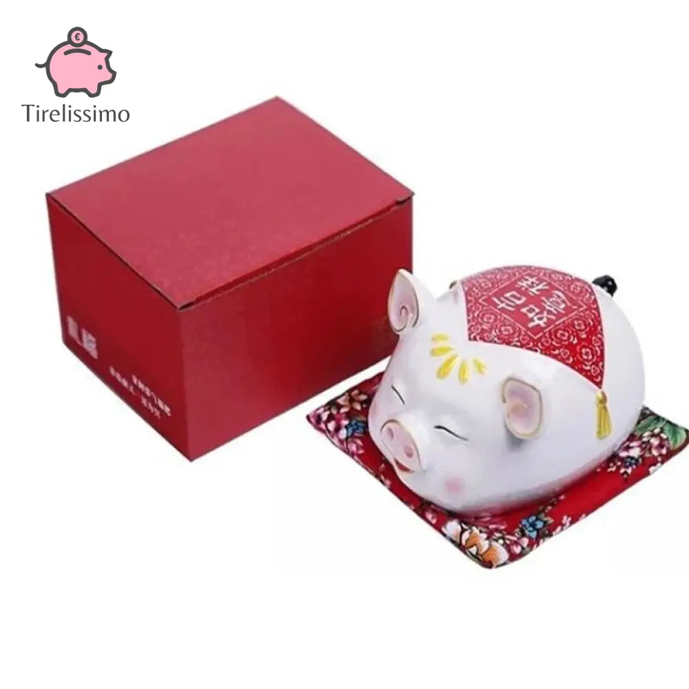 Tirelire Cochon Rouge