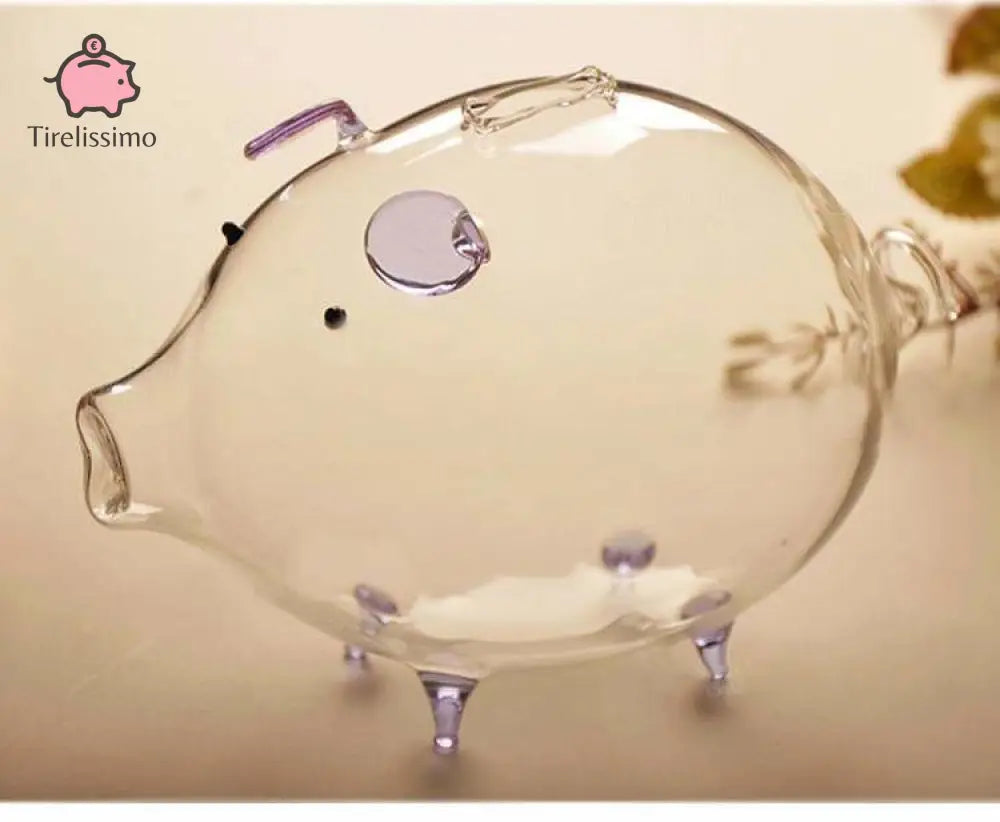 Tirelire Cochon Transparente