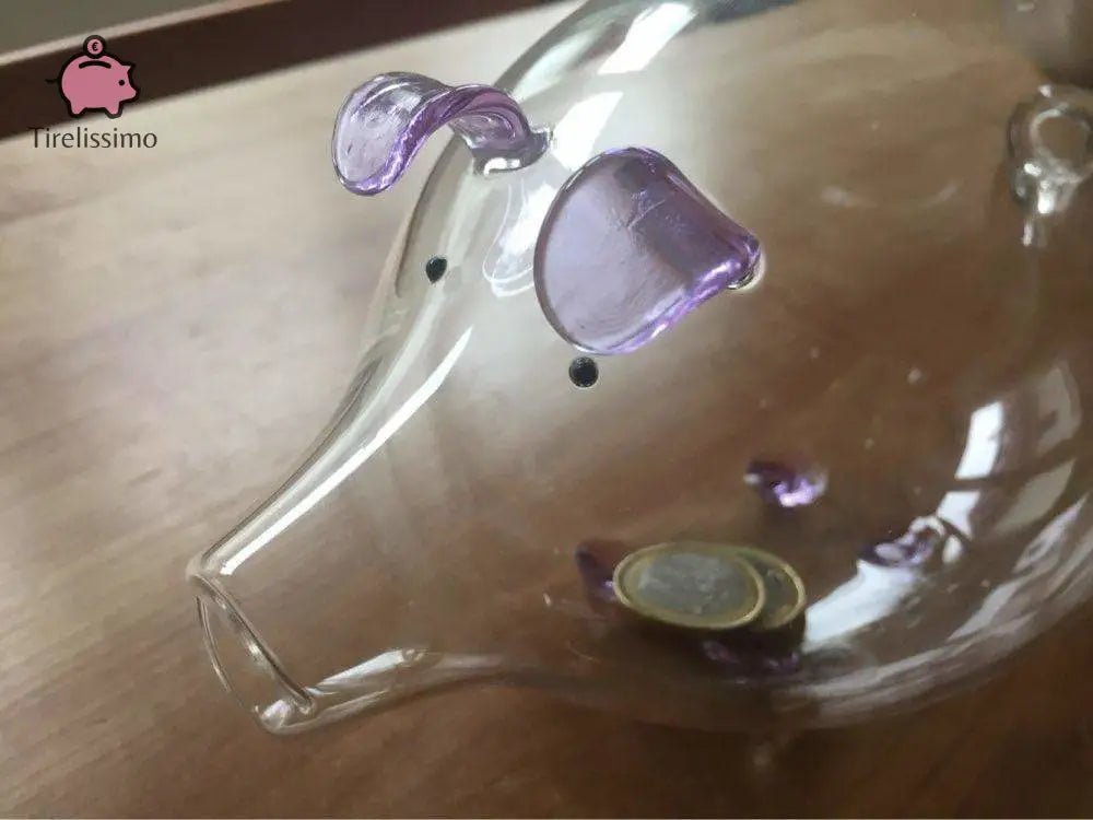 Tirelire Cochon Transparente