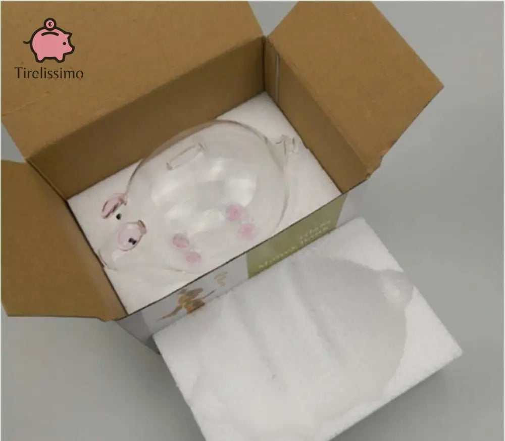 Tirelire Cochon Transparente