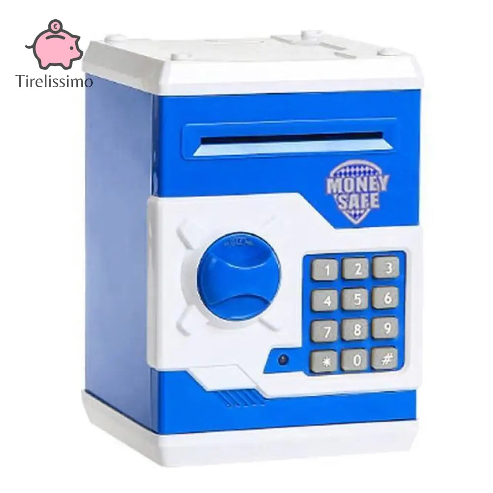 Tirelire Coffre Fort Avec Code Bleu Foncé