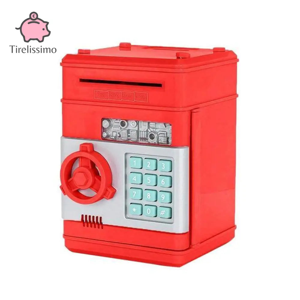 Tirelire Coffre Fort Avec Code Rouge