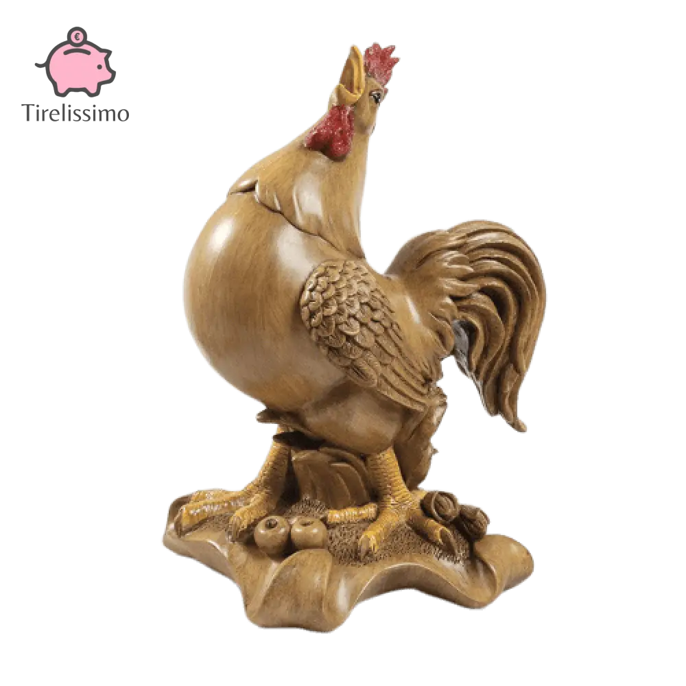 Tirelire Coq Marron