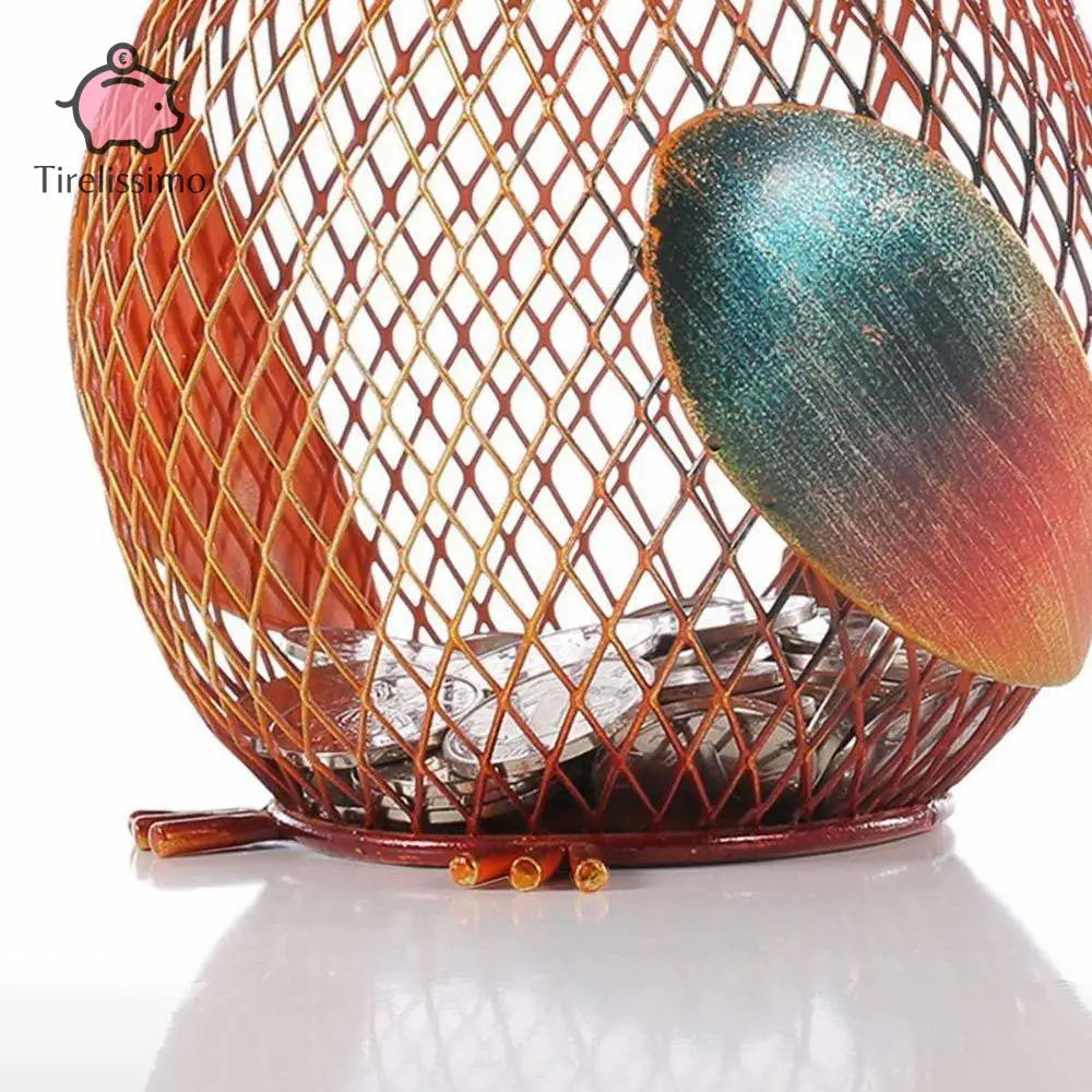 Tirelire Coq Métal