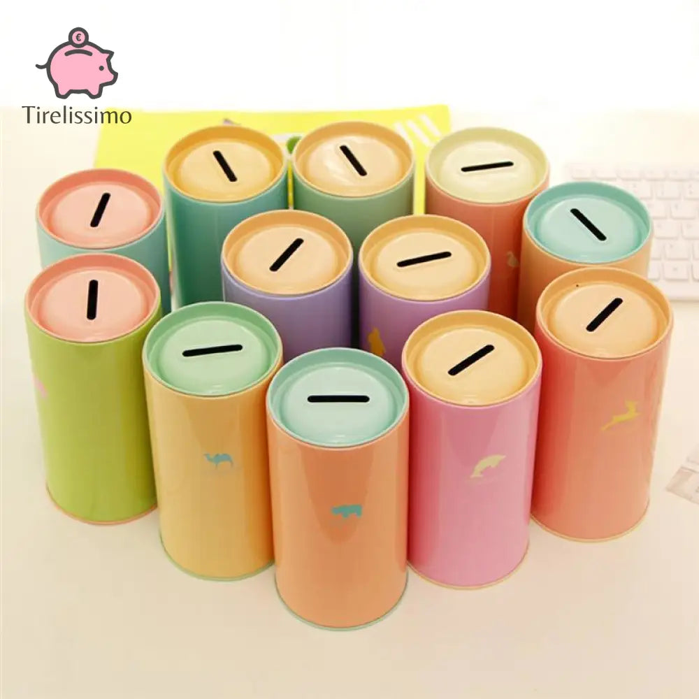 Tirelire Cylindrique En Couleur