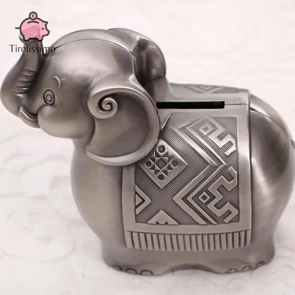 Tirelire Éléphant Argent