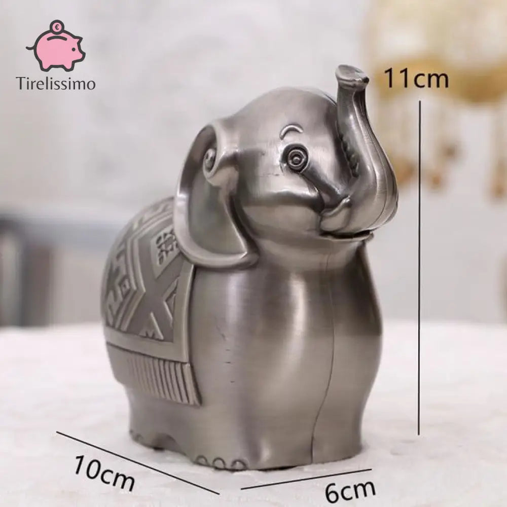 Tirelire Éléphant Argent