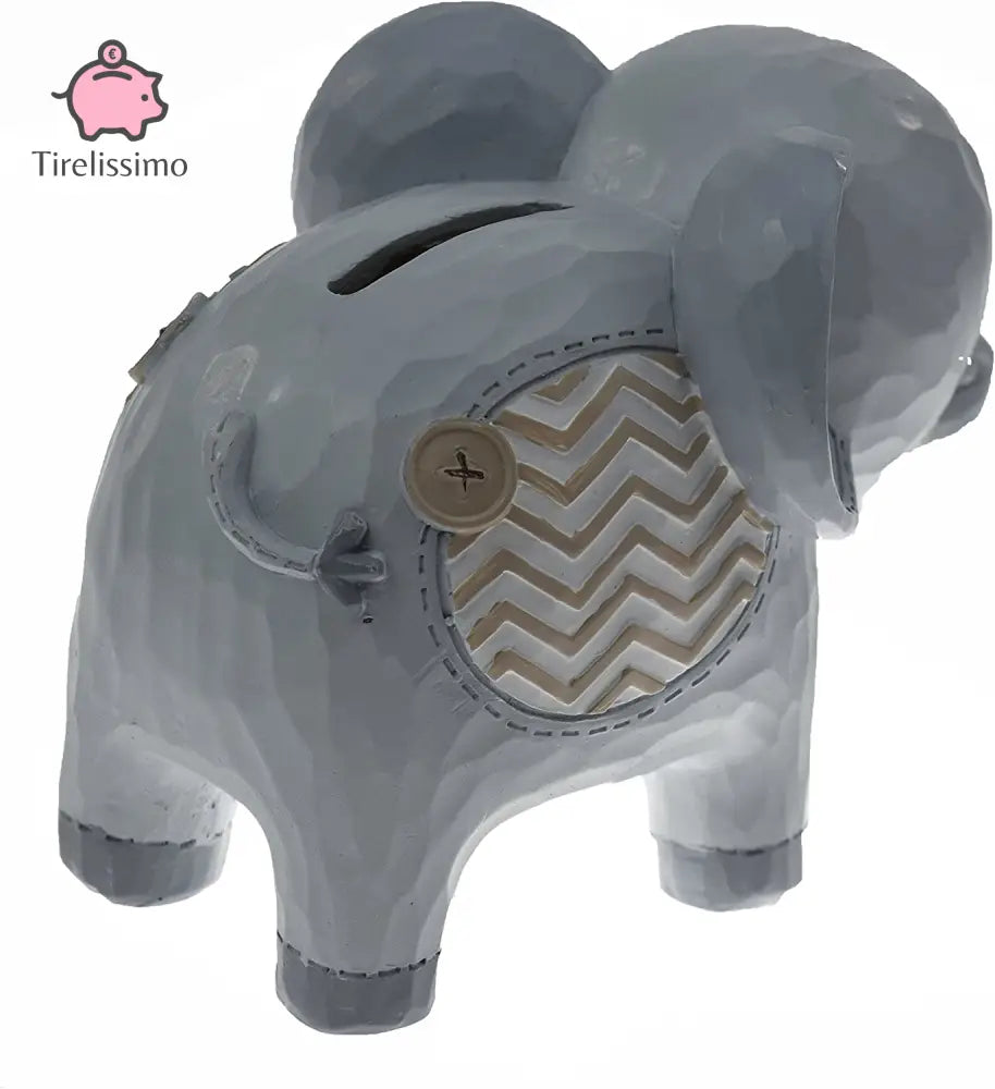 Tirelire Éléphant Gris