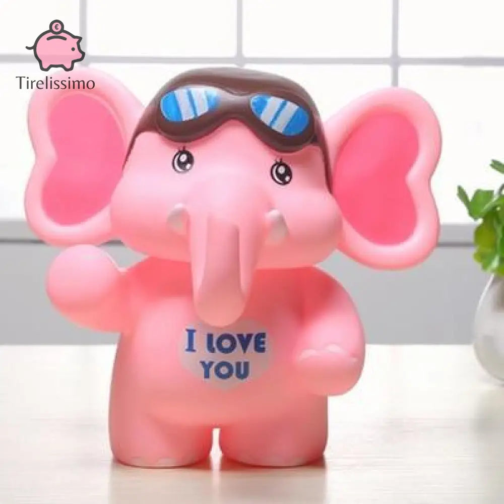 Tirelire Éléphant Personnalisé Rose