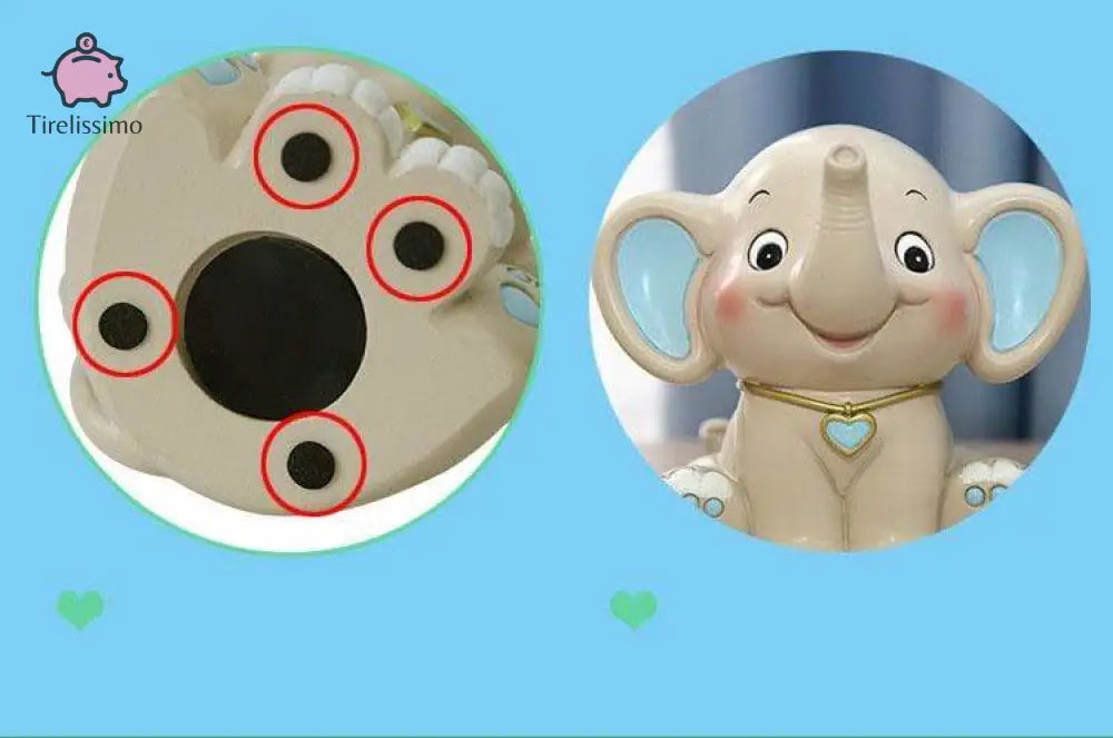 Tirelire Éléphant Plastique