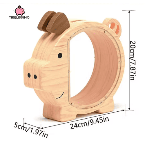 Tirelire en Bois Artisanale