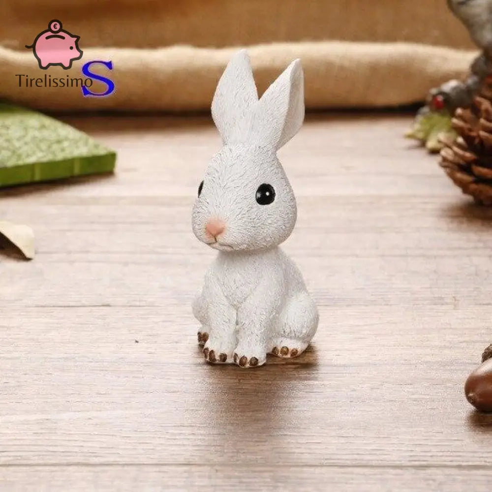 Tirelire En Forme De Lapin S / Blanc