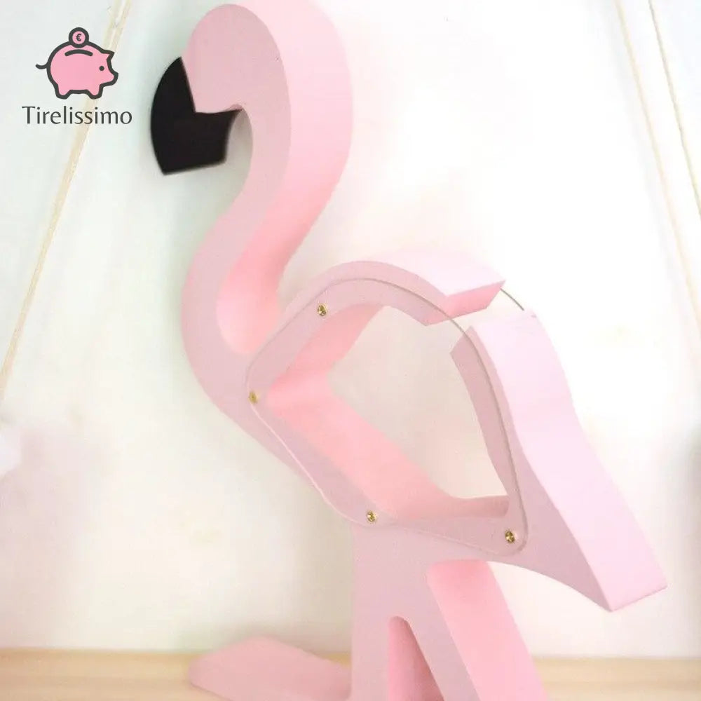 Tirelire Fille Flamant Rose