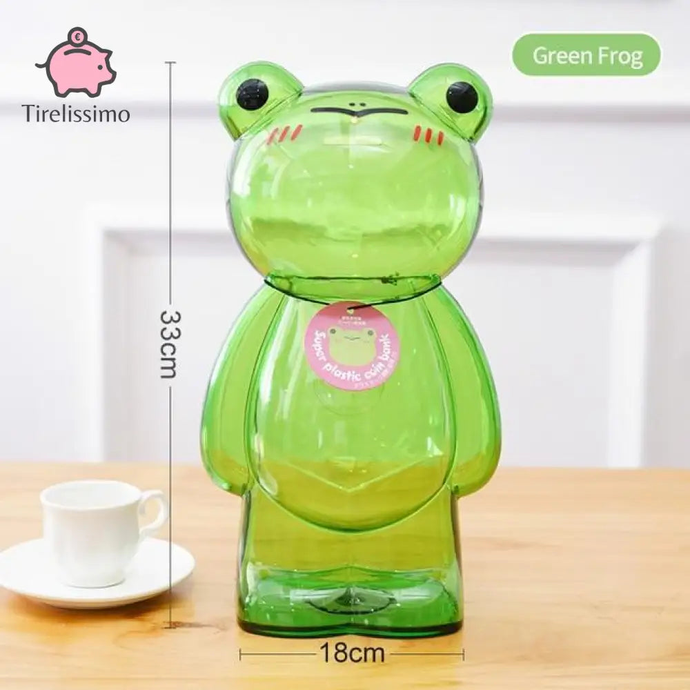 Tirelire Grand Format Grenouille Verte