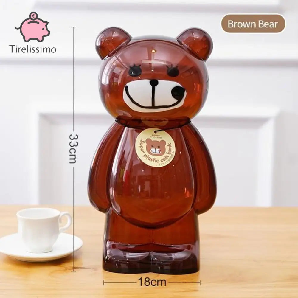 Tirelire Grand Format Ours Brun