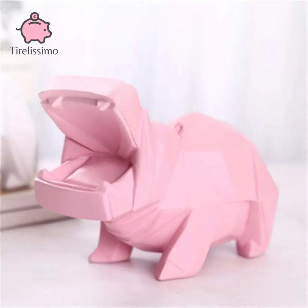 Tirelire Hippopotame Rouge