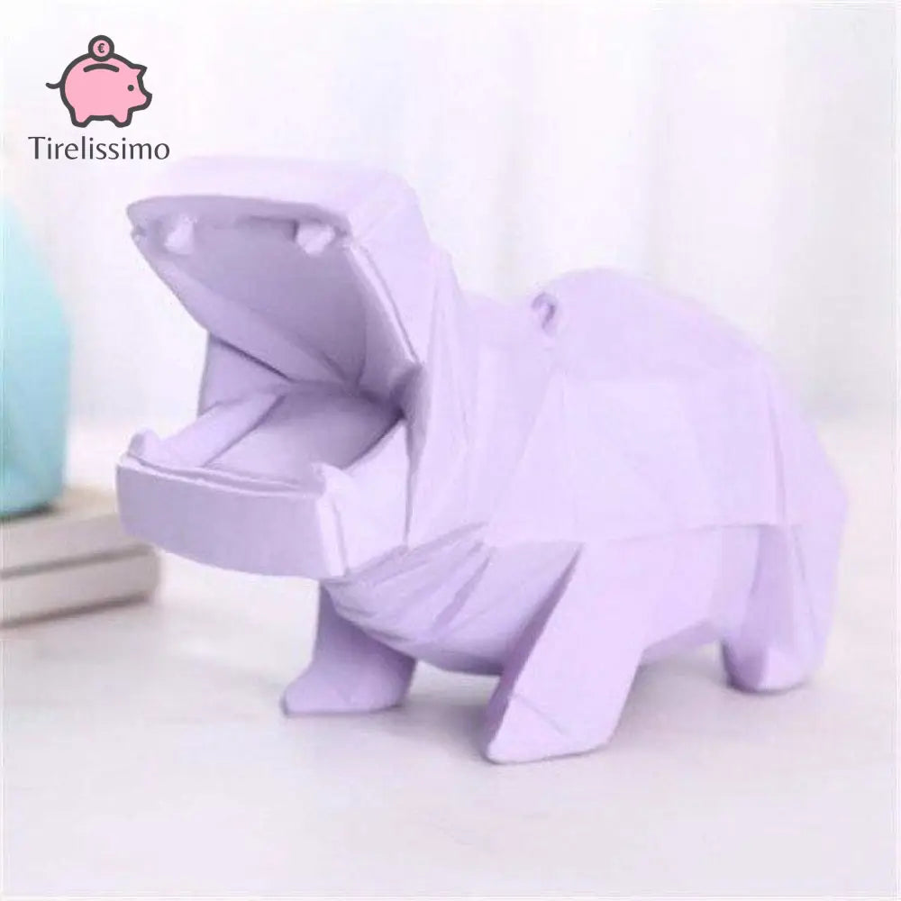 Tirelire Hippopotame Violet