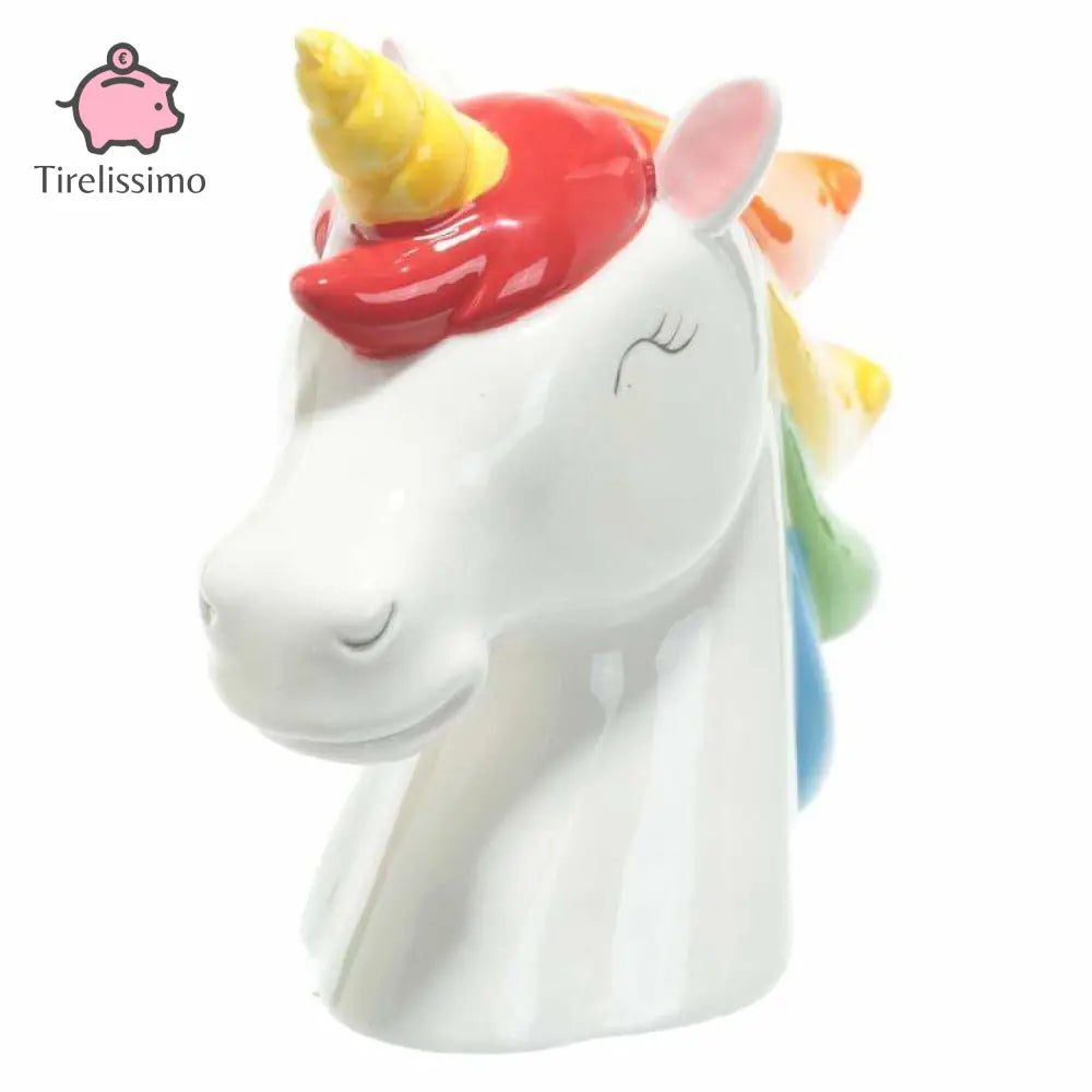 Tirelire Licorne Arc-En-Ciel