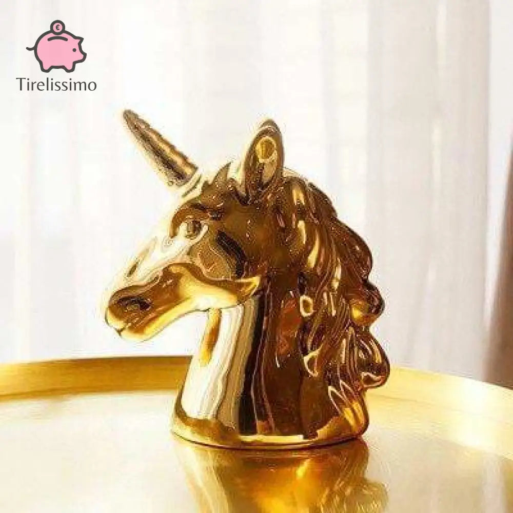 Tirelire Licorne Dorée
