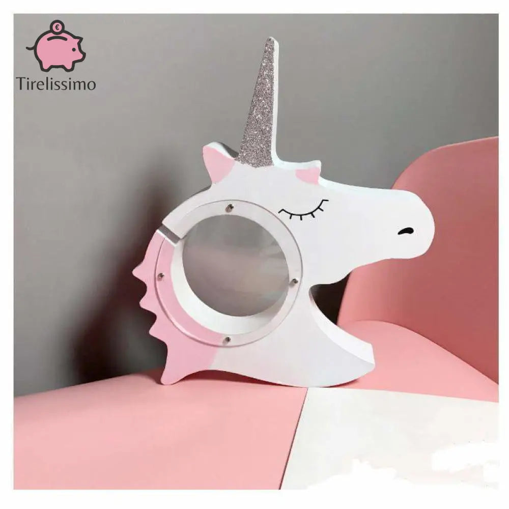 Tirelire Licorne En Bois