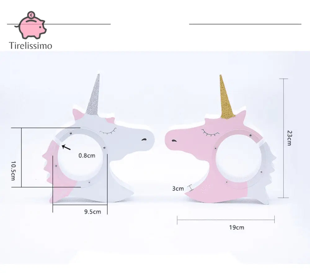 Tirelire Licorne En Bois