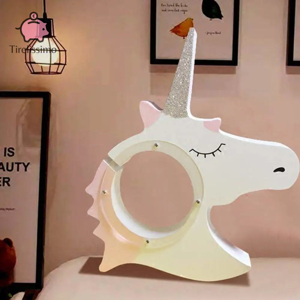 Tirelire Licorne En Bois