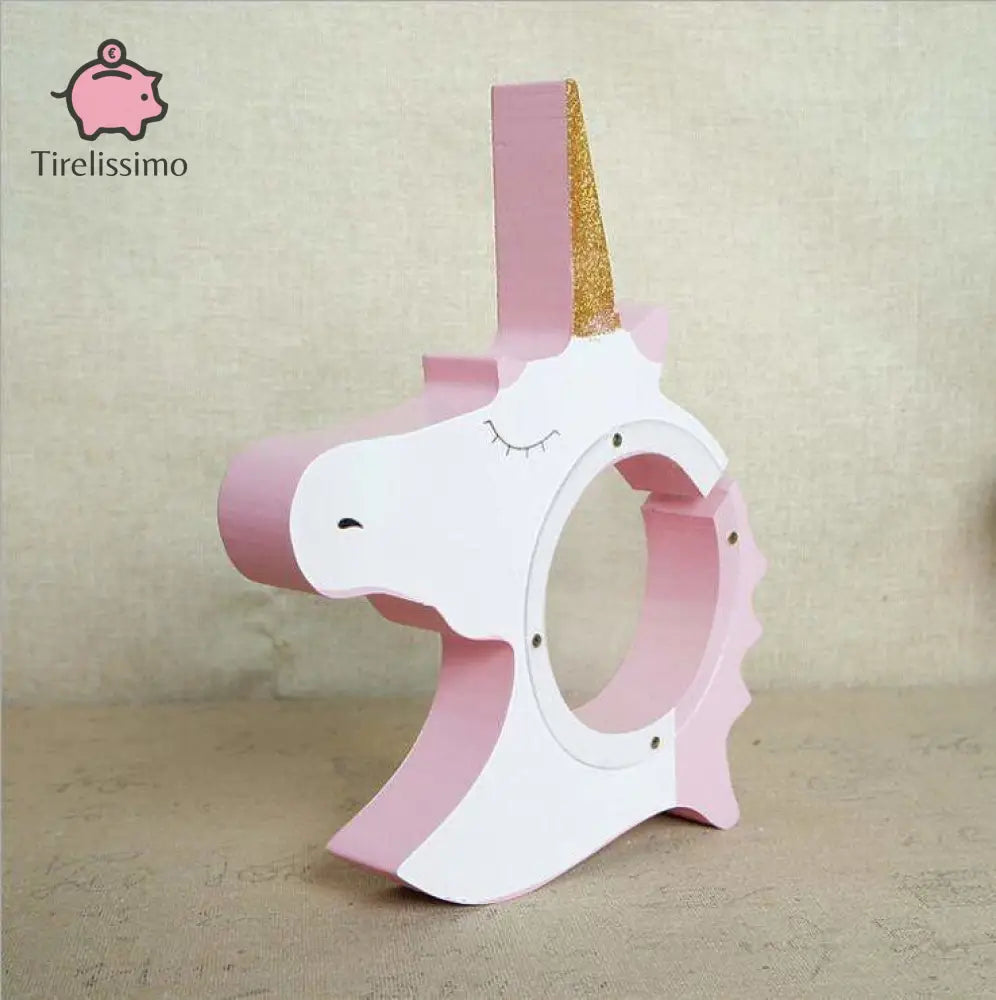 Tirelire Licorne En Bois
