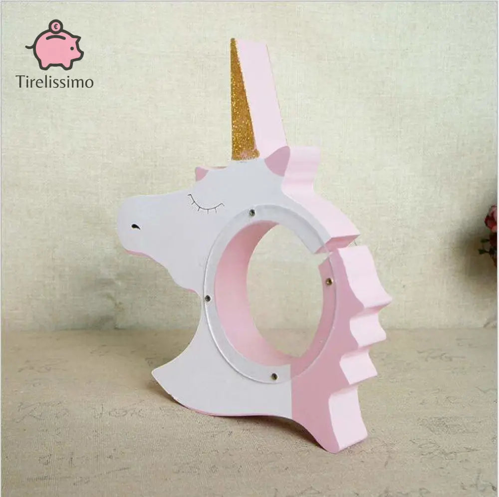 Tirelire Licorne En Bois