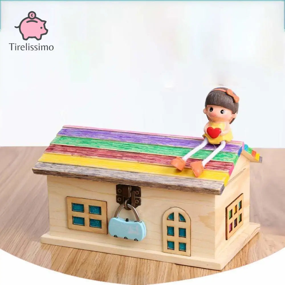 Tirelire Maison En Bois