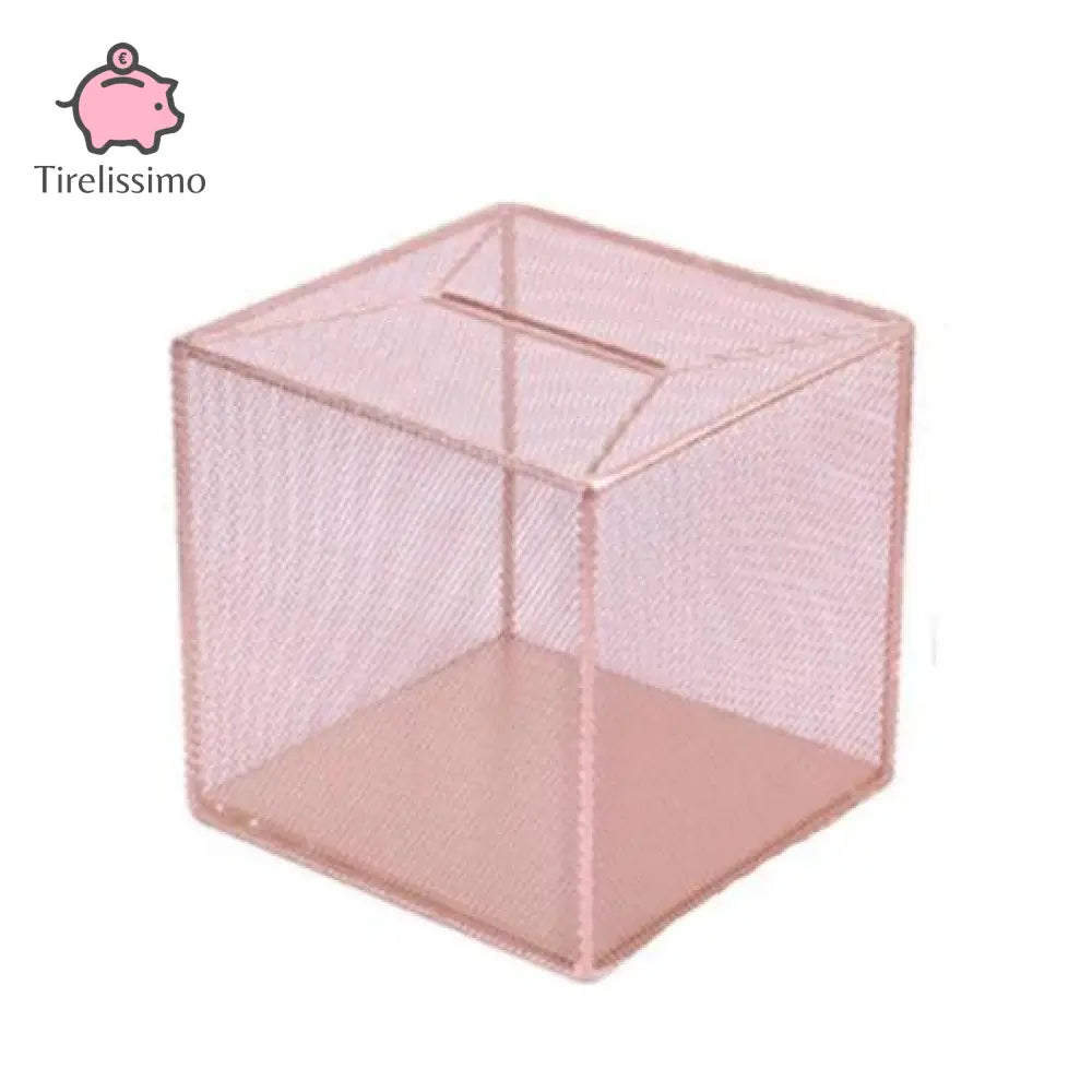 Tirelire Métal Sans Ouverture Rose