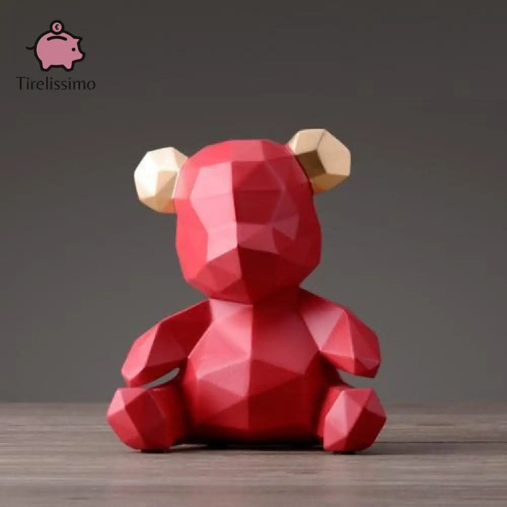 tirelire ourson rouge